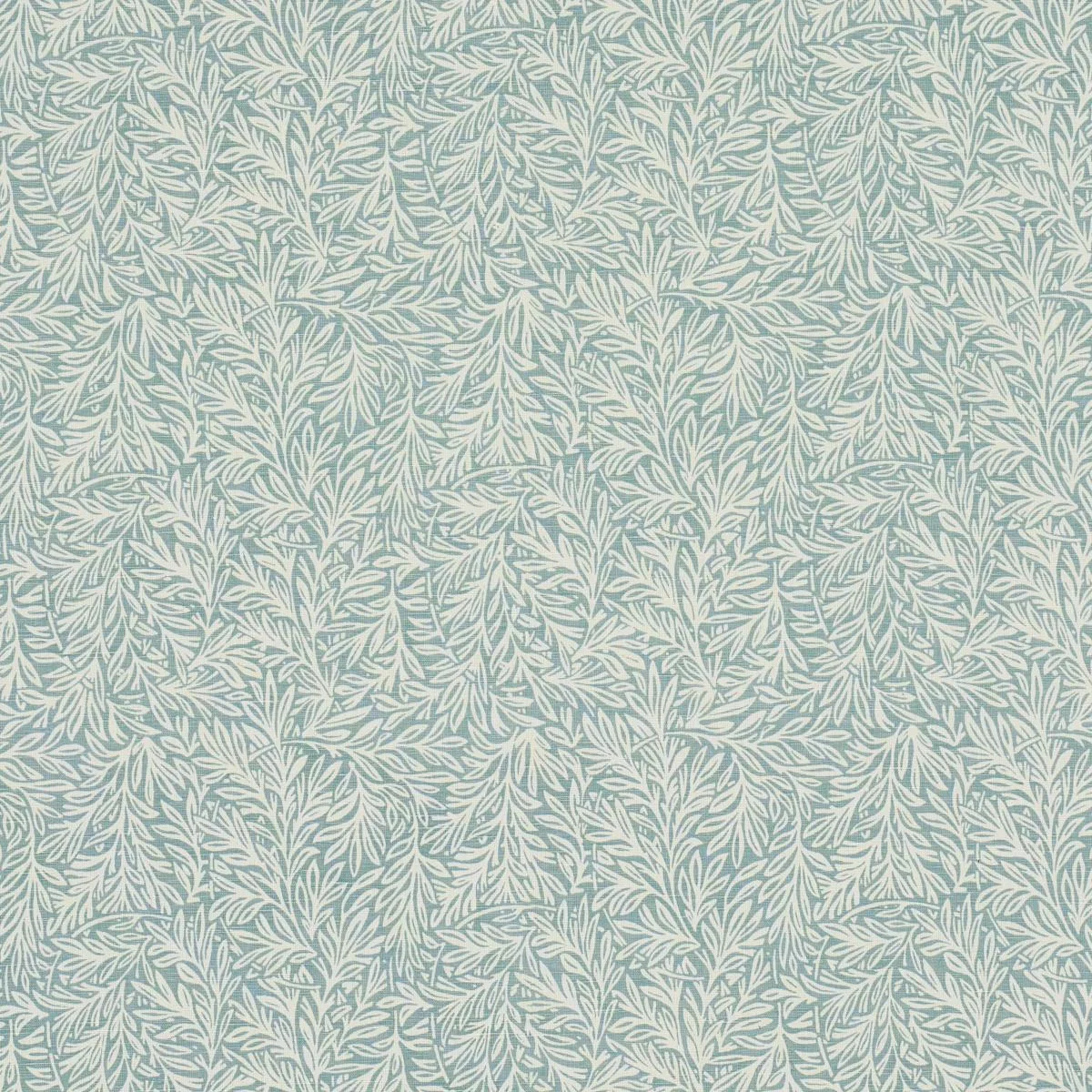 Schumacher 182180 Willow Leaf Aqua fabric swatch