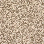 Schumacher 182182 Willow Leaf Mocha fabric swatch