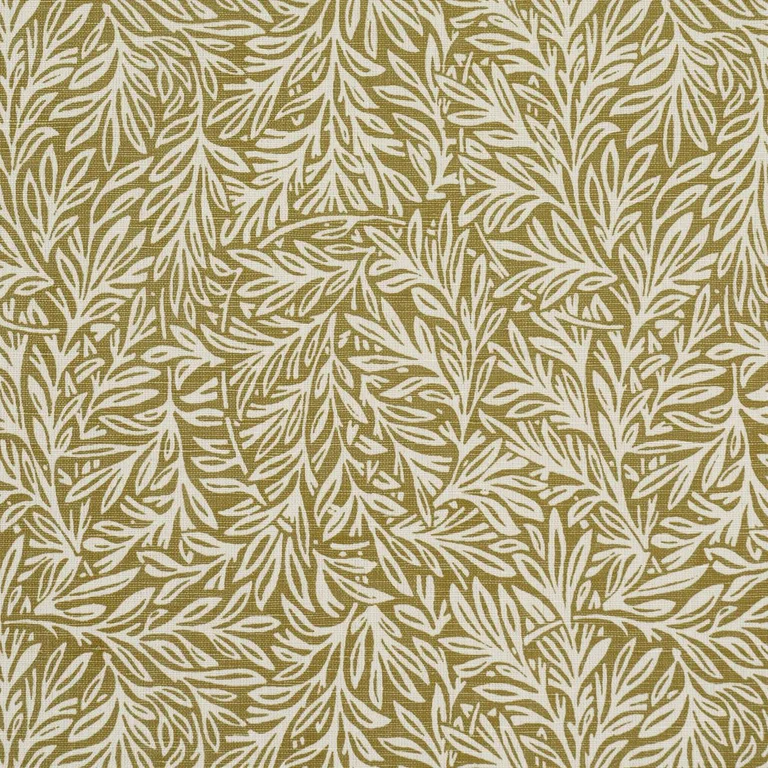 Schumacher 182181 Willow Leaf Moss fabric swatch