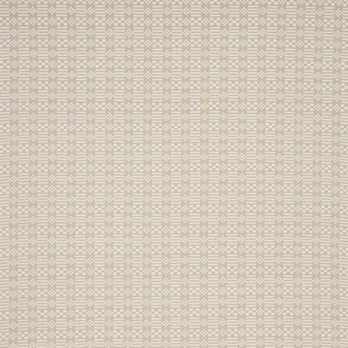 Schumacher 76792 Wilson Embroidery Sand fabric swatch