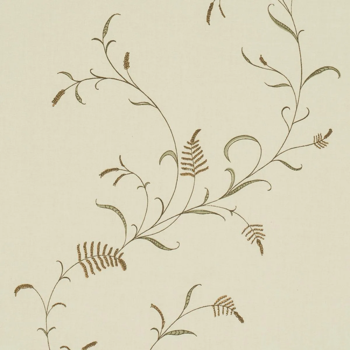 Schumacher 183201 Winding Wheat Green fabric swatch