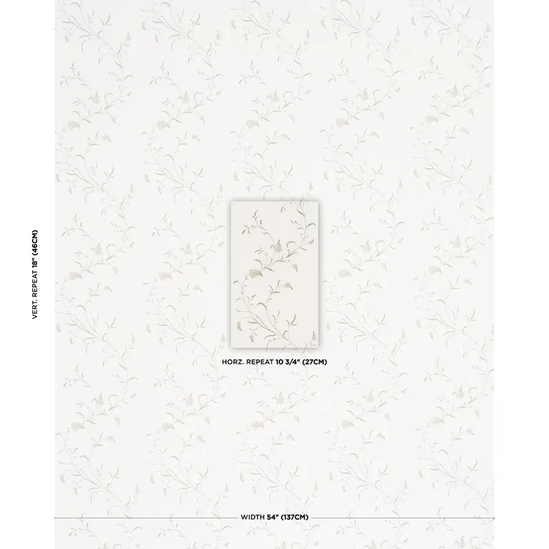 Schumacher 183202 Winding Wheat Neutral fabric swatch