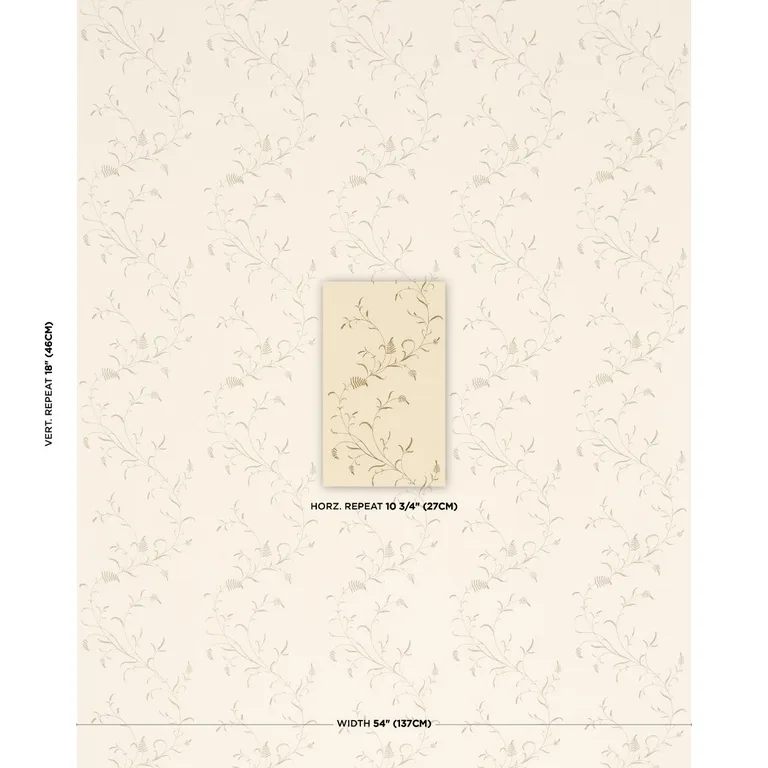 Schumacher 183200 Winding Wheat Yellow fabric swatch