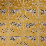 Schumacher 80081 Woodland Leopard Velvet Gold fabric swatch