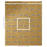 Schumacher 80081 Woodland Leopard Velvet Gold fabric swatch