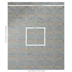Schumacher 80080 Woodland Leopard Velvet Mineral fabric swatch