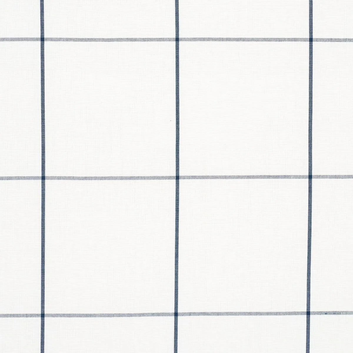 Schumacher 83034 Woodman Check Indigo fabric swatch