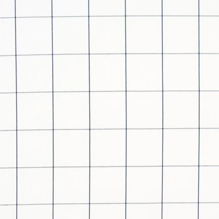 Schumacher 83034 Woodman Check Indigo fabric swatch