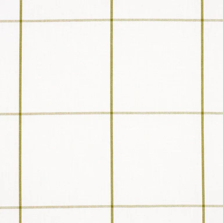Schumacher 83033 Woodman Check Olive fabric swatch