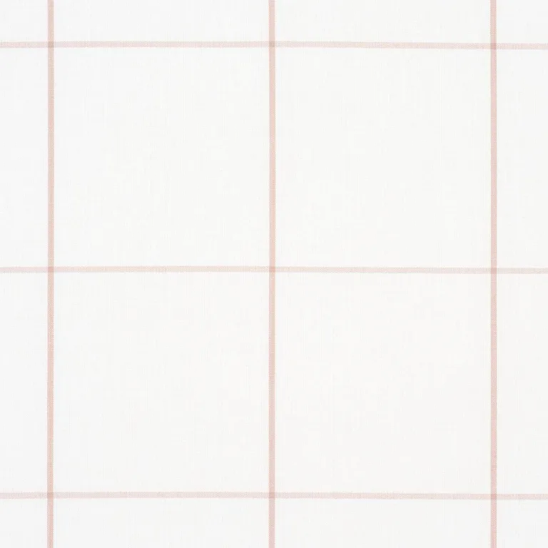 Schumacher 83031 Woodman Check Temple Pink fabric swatch