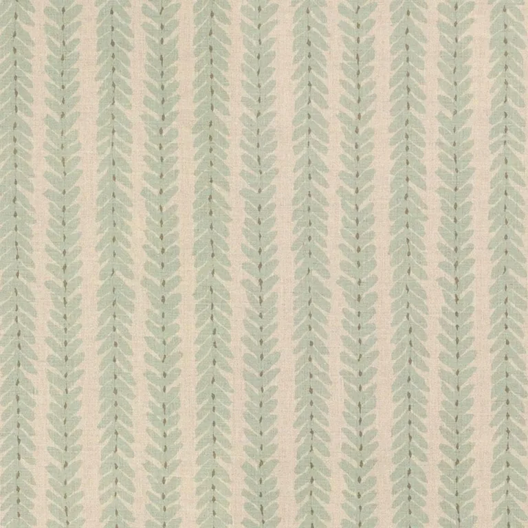 Schumacher WOOD003 Woodperry Aqua fabric swatch