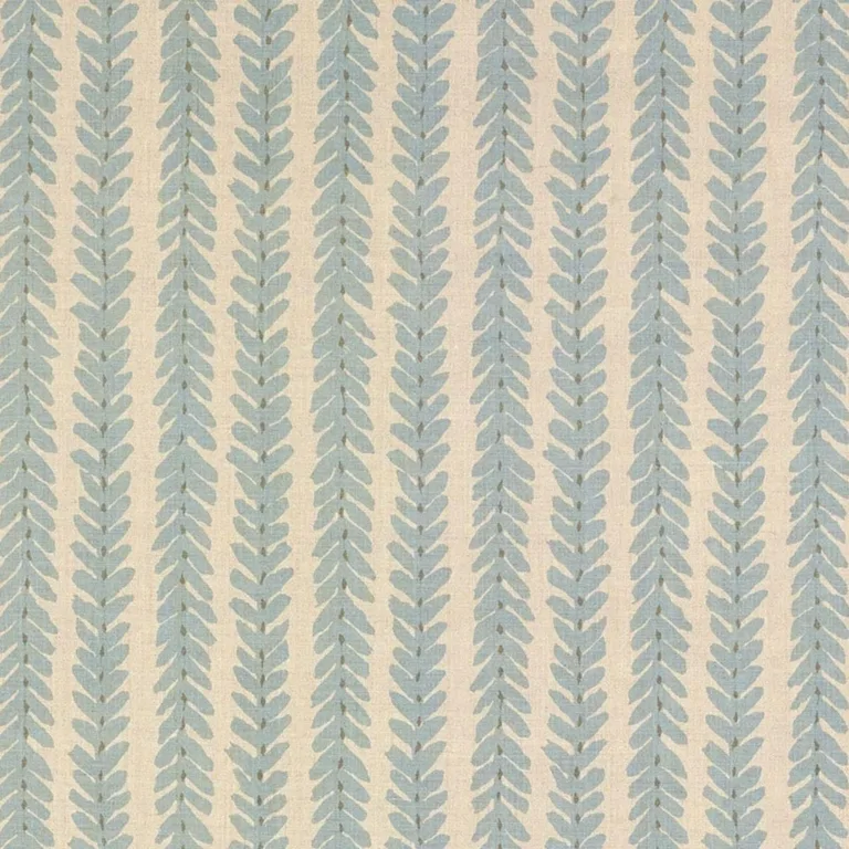 Schumacher WOOD001 Woodperry Blue fabric swatch