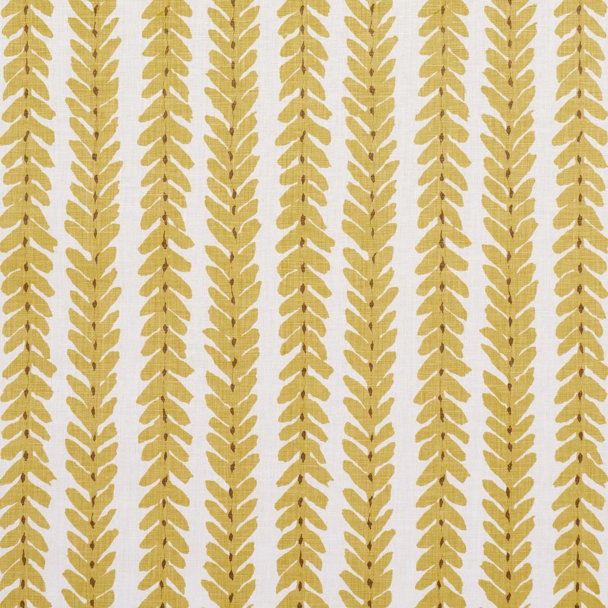Schumacher WOOD008 Woodperry Mimosa fabric swatch