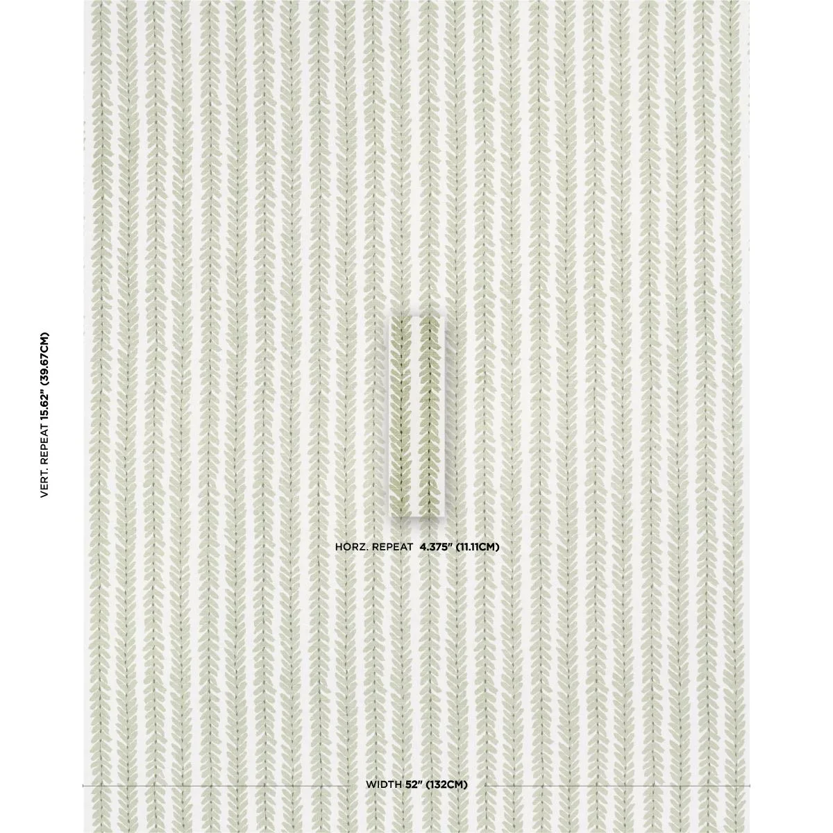 Schumacher WOOD007 Woodperry Moss fabric swatch