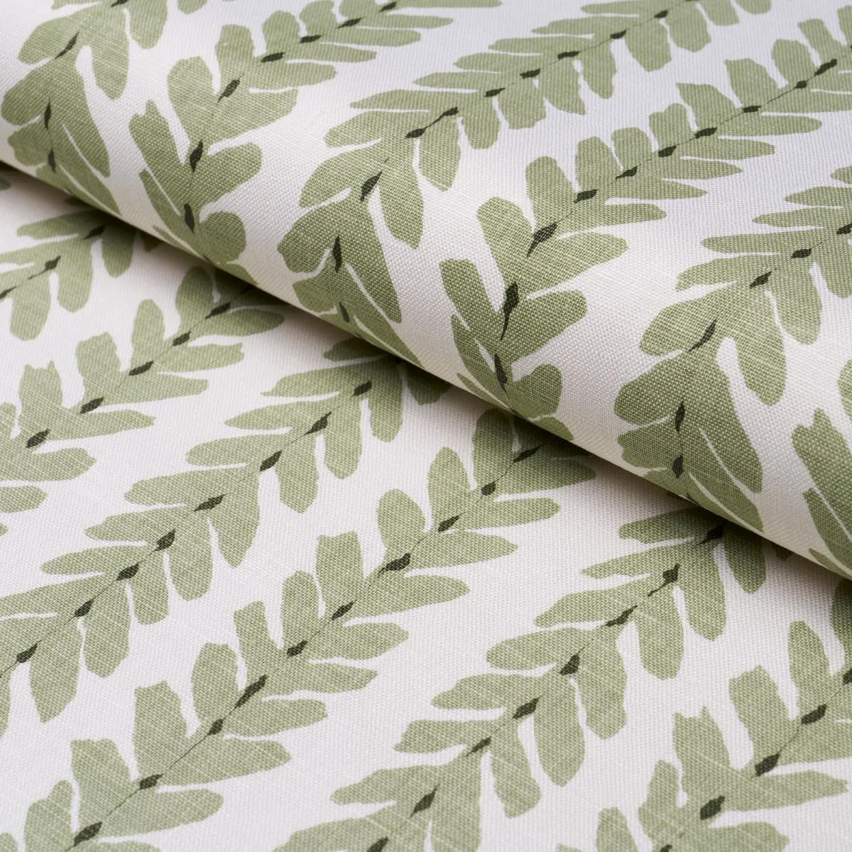 Schumacher WOOD007 Woodperry Moss fabric swatch