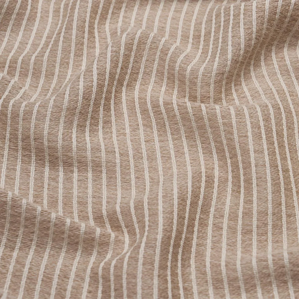 Schumacher 81942 Wren Alpaca Sheer Natural fabric swatch
