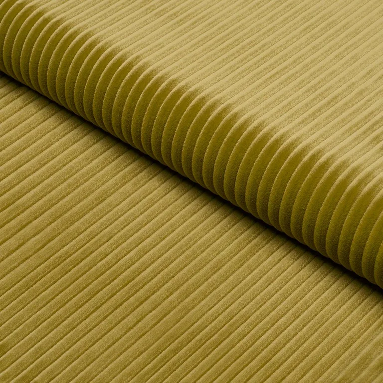 Schumacher 80458 Wyatt Corduroy Chartreuse fabric swatch