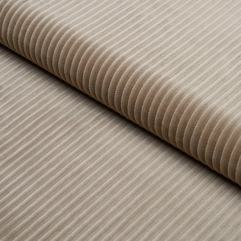 Schumacher 80459 Wyatt Corduroy Sandstone fabric swatch