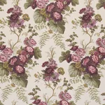 Schumacher 178115 Wycombe Park Aubergine fabric swatch