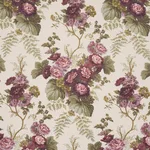 Schumacher 178115 Wycombe Park Aubergine fabric swatch