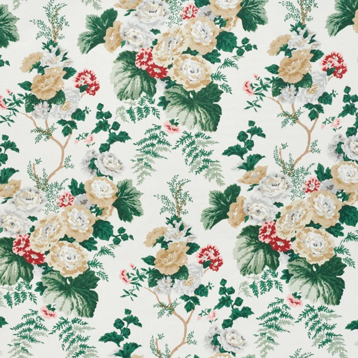 Schumacher 178110 Wycombe Park Neutral fabric swatch