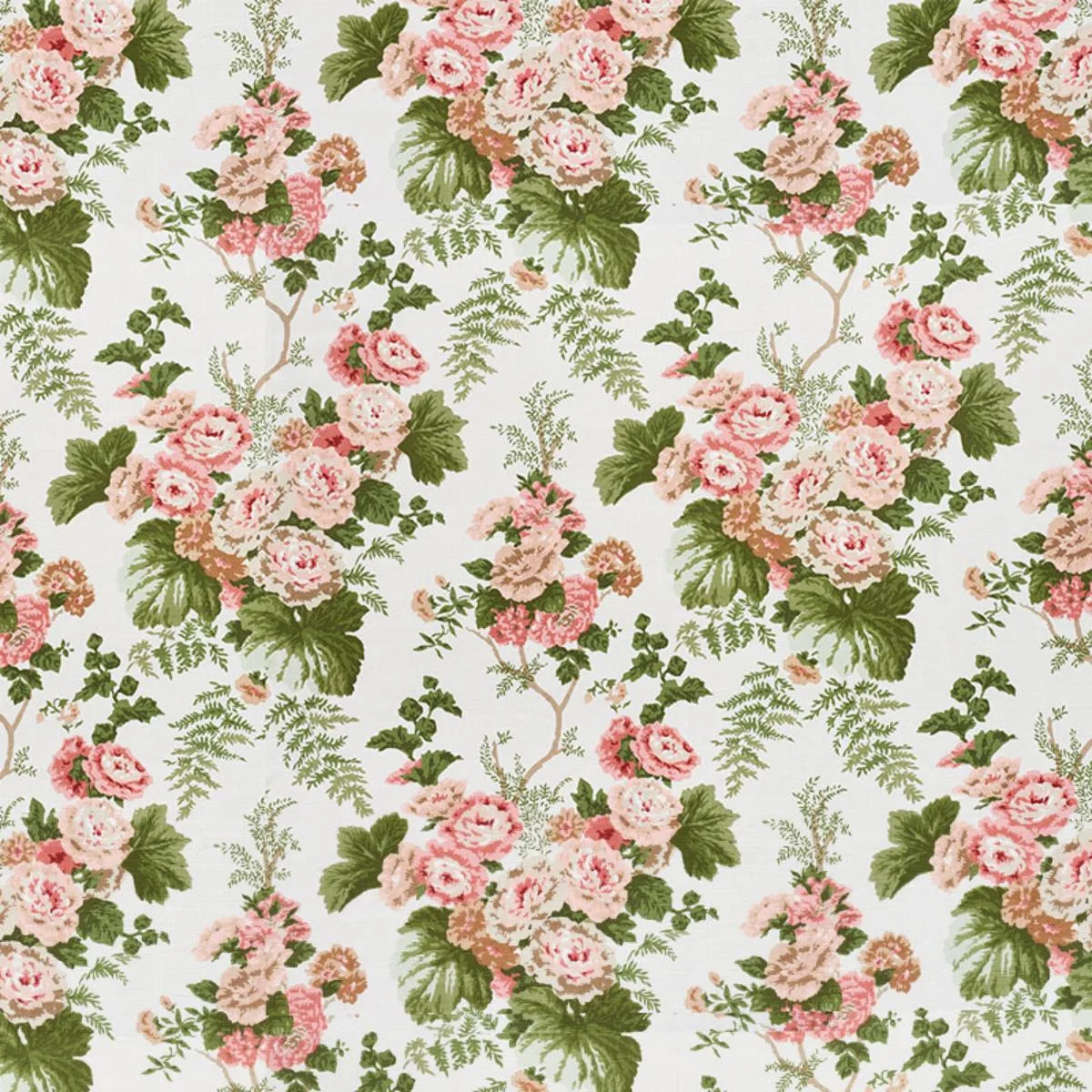 Schumacher 178112 Wycombe Park Pink fabric swatch