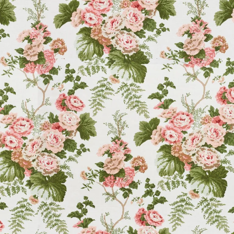 Schumacher 178112 Wycombe Park Pink fabric swatch