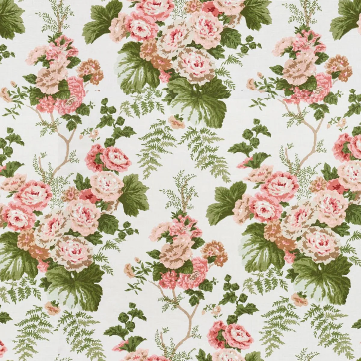 Schumacher 178112 Wycombe Park Pink fabric swatch