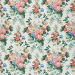 Schumacher 178111 Wycombe Park Red & Blue fabric swatch