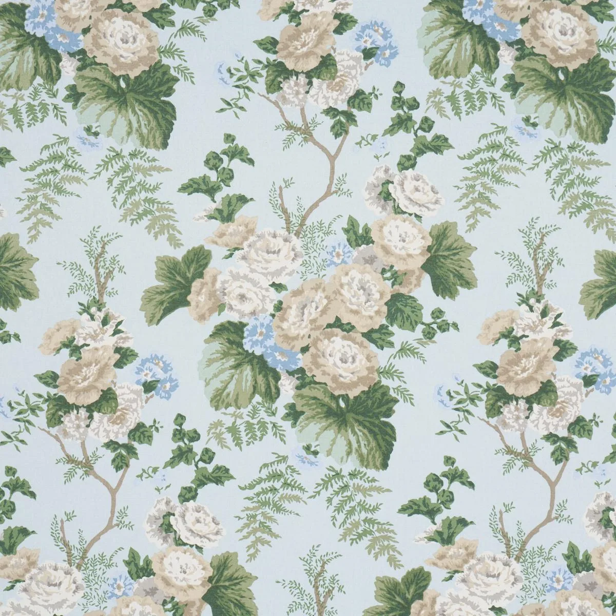 Schumacher 178113 Wycombe Park Sky fabric swatch