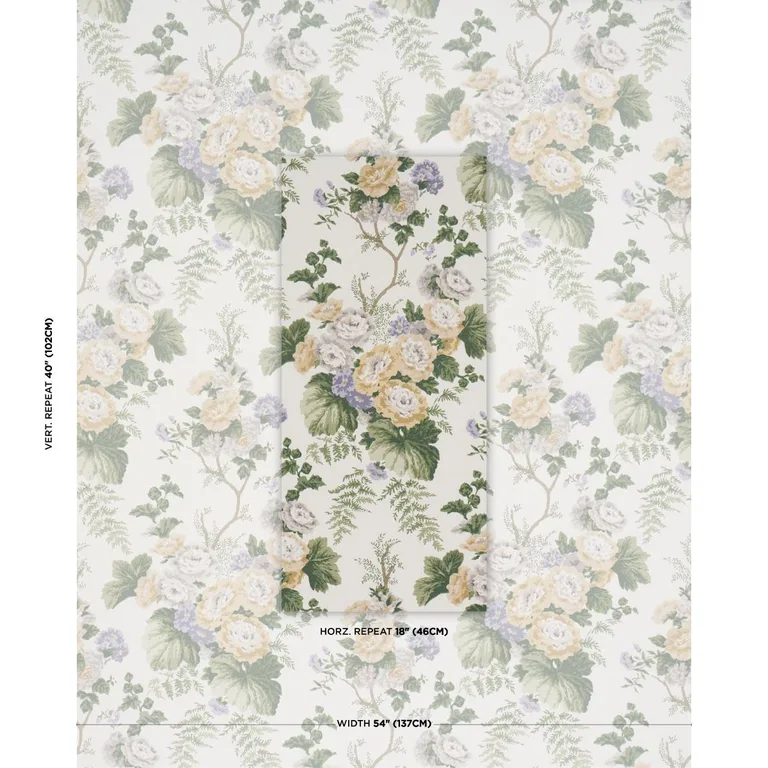 Schumacher 178114 Wycombe Park Spring fabric swatch