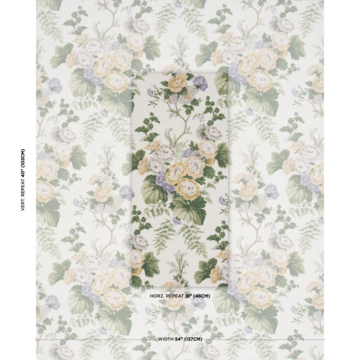 Schumacher 178114 Wycombe Park Spring fabric swatch