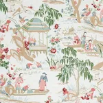 Schumacher 176773 Yangtze River Aqua fabric swatch