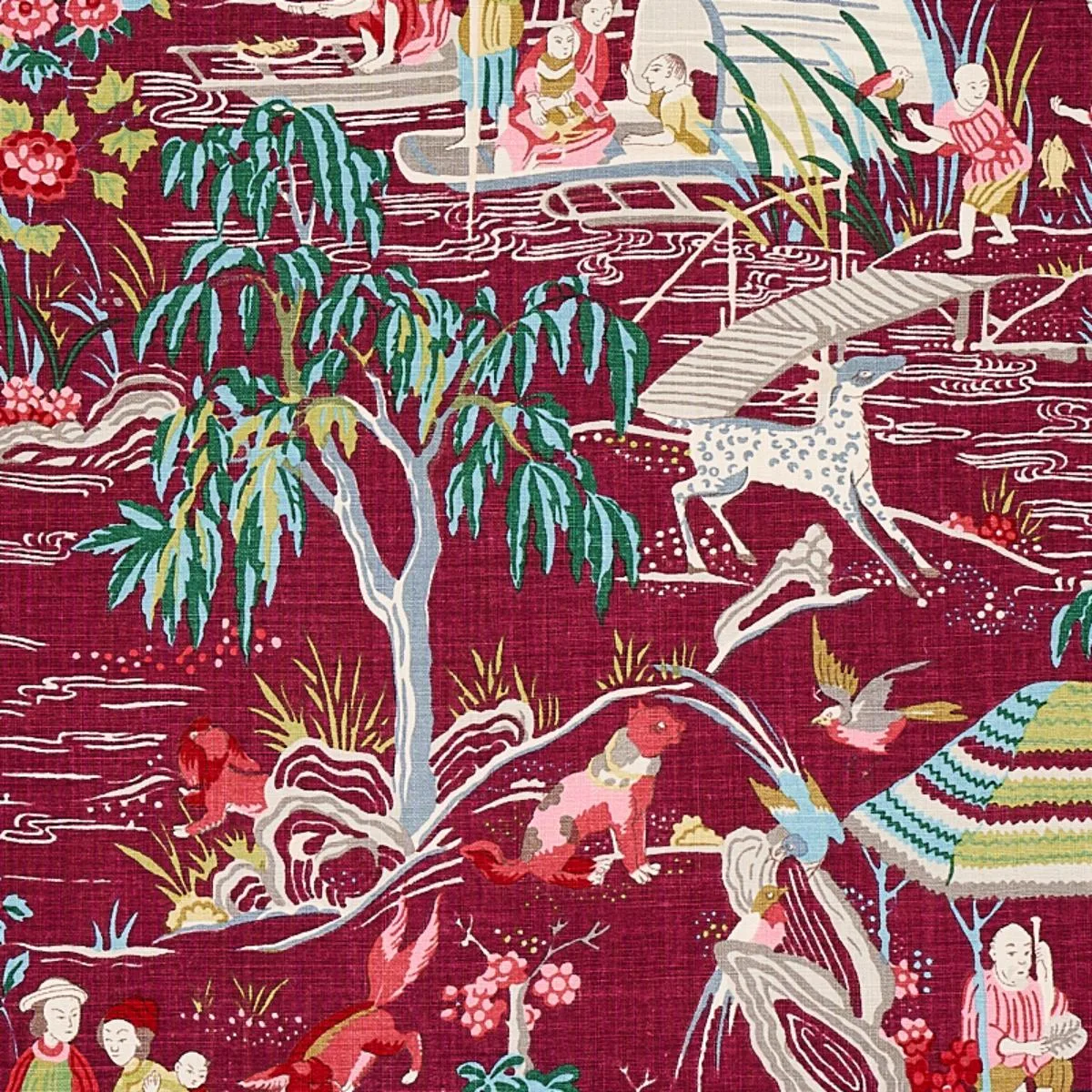176772 Yangtze River Aubergine Fabric