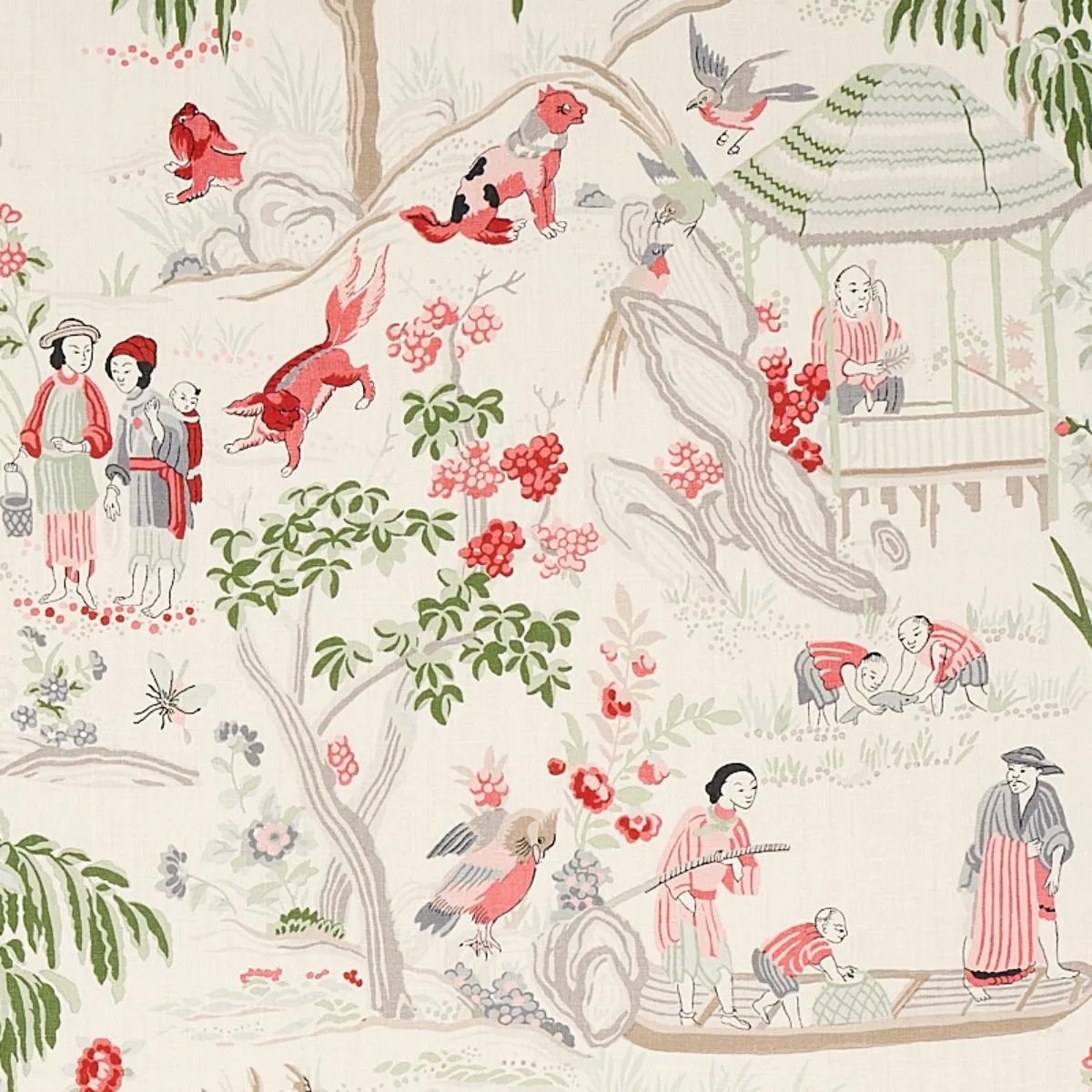 176774 Yangtze River Ivory Fabric