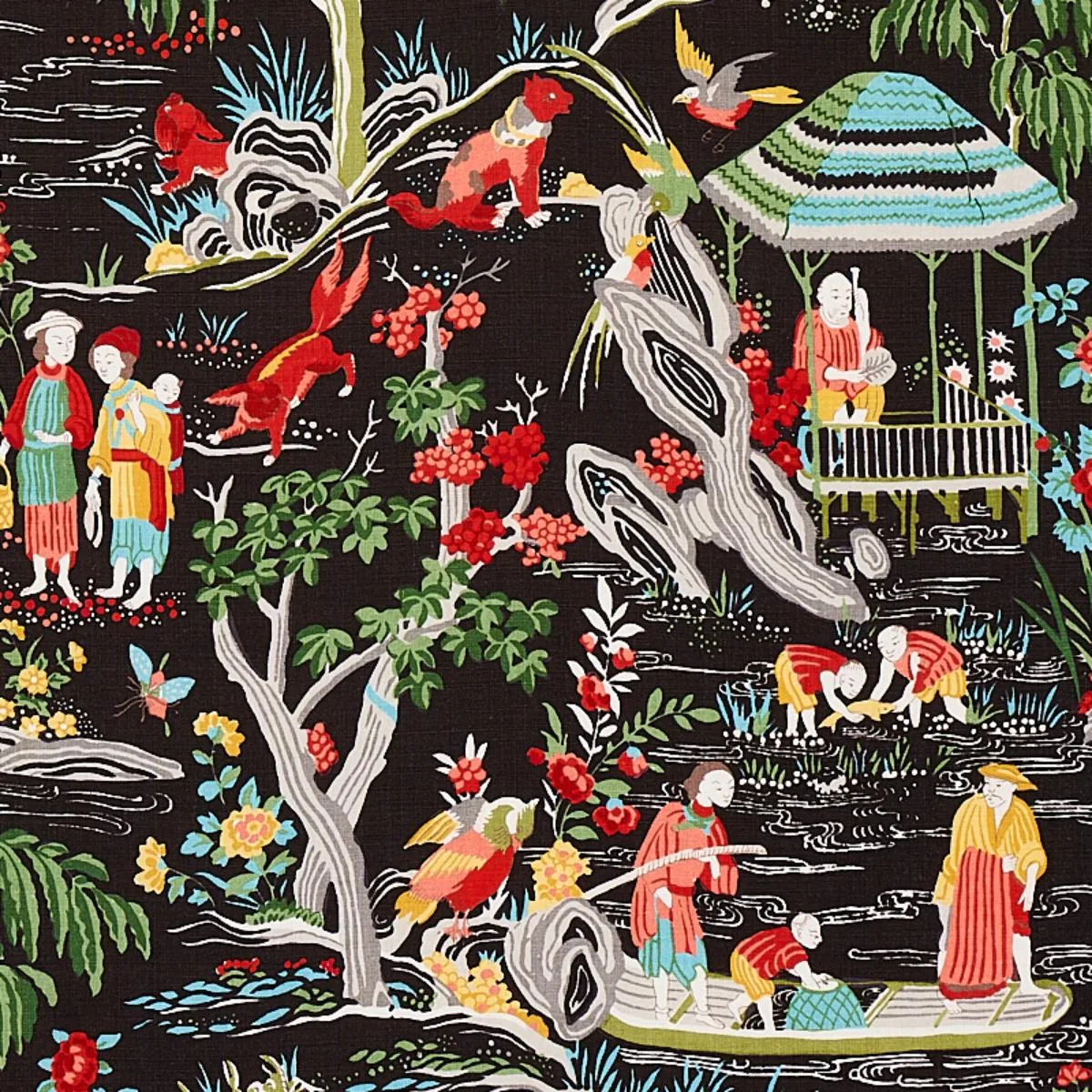 176771 Yangtze River Onyx Fabric