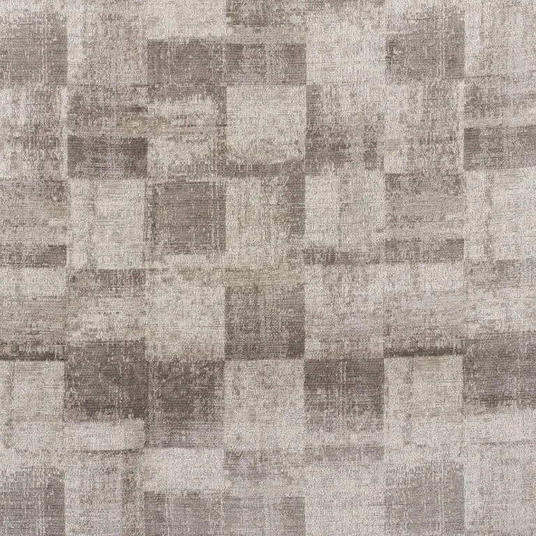 Schumacher 73961 Zagros Velvet Taupe fabric swatch