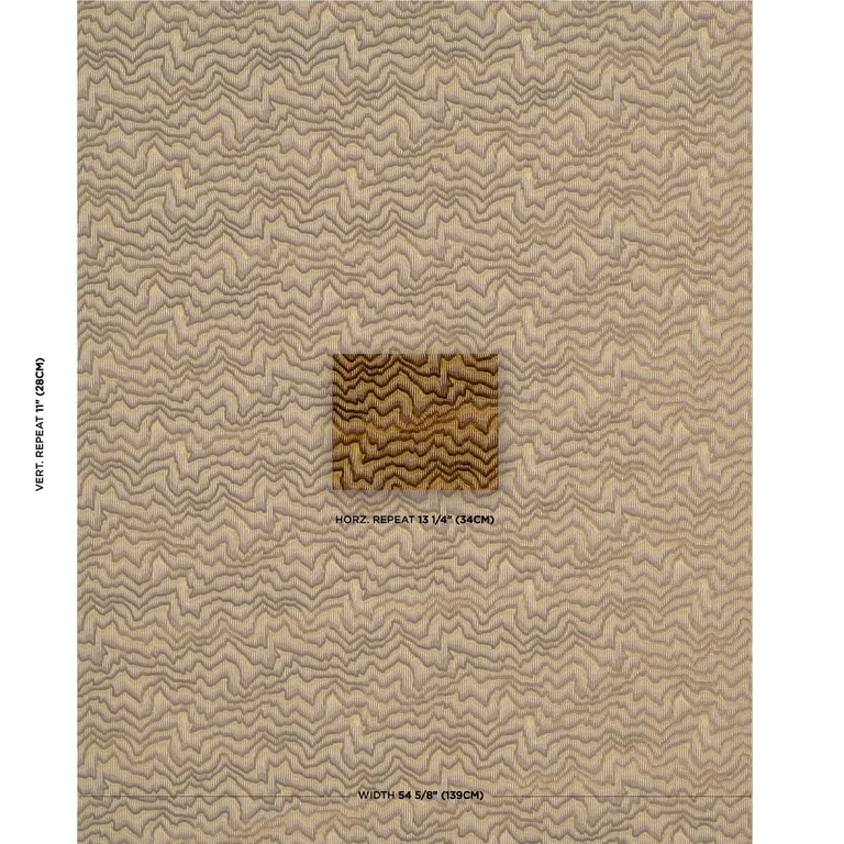 Schumacher 83020 Zambezi Velvet Bronze fabric swatch