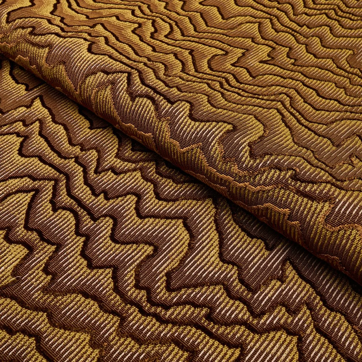 Schumacher 83020 Zambezi Velvet Bronze fabric swatch