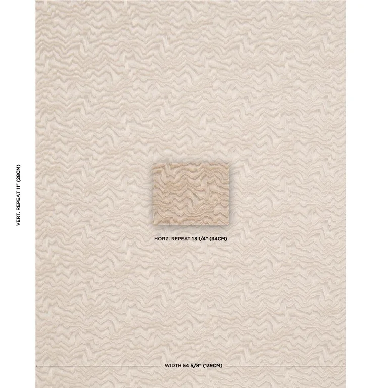 Schumacher 83021 Zambezi Velvet Champagne fabric swatch
