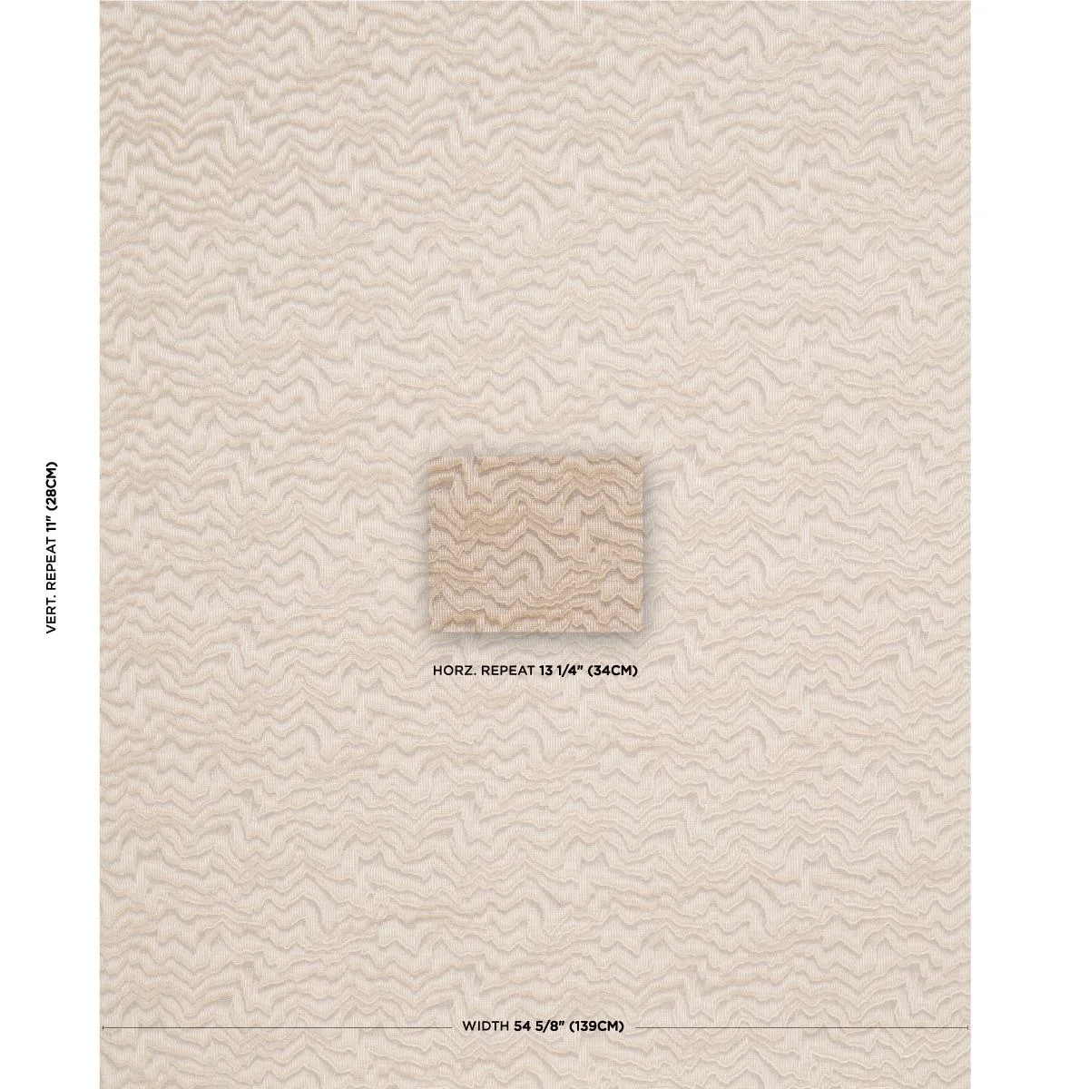 Schumacher 83021 Zambezi Velvet Champagne fabric swatch