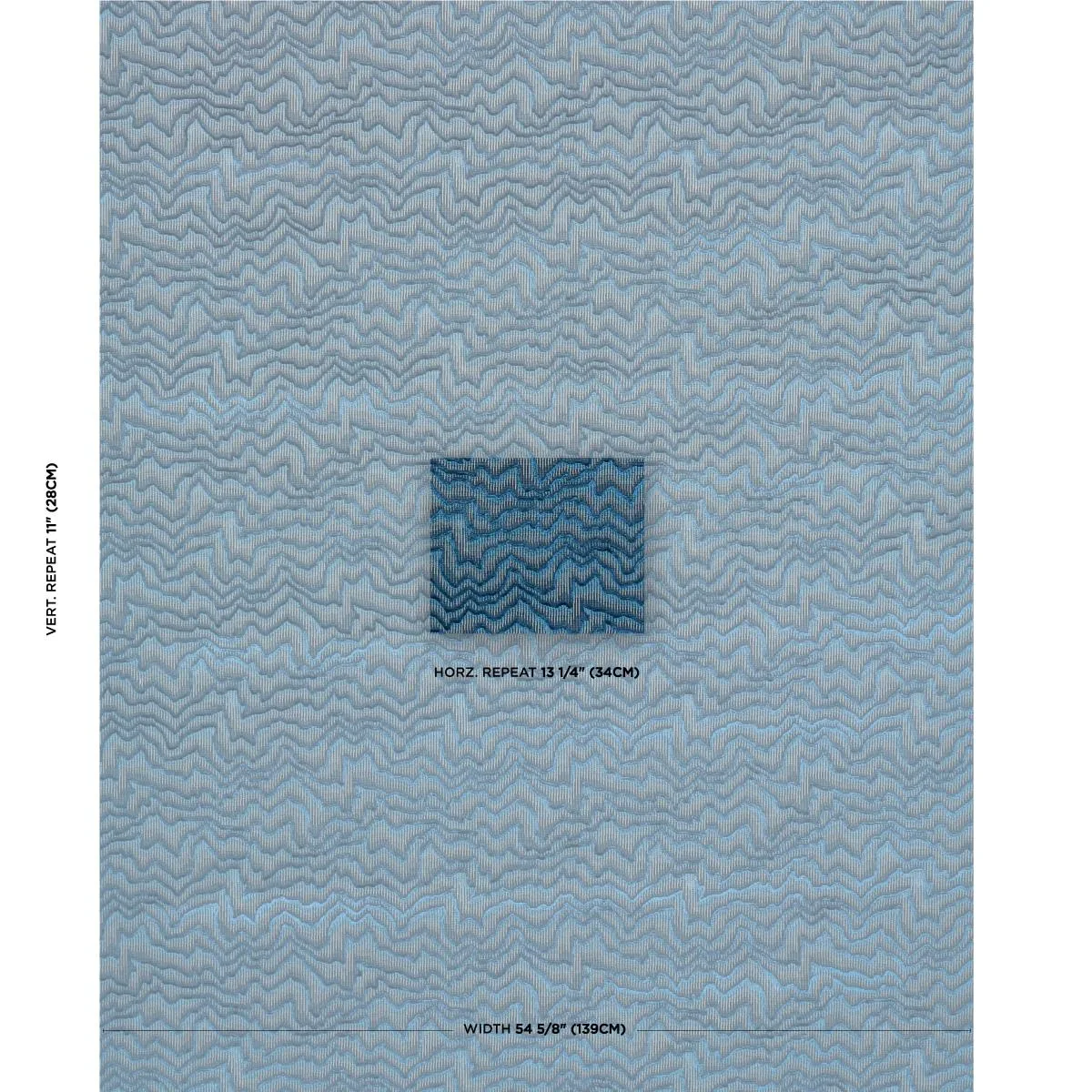 Schumacher 83022 Zambezi Velvet Slate Blue fabric swatch