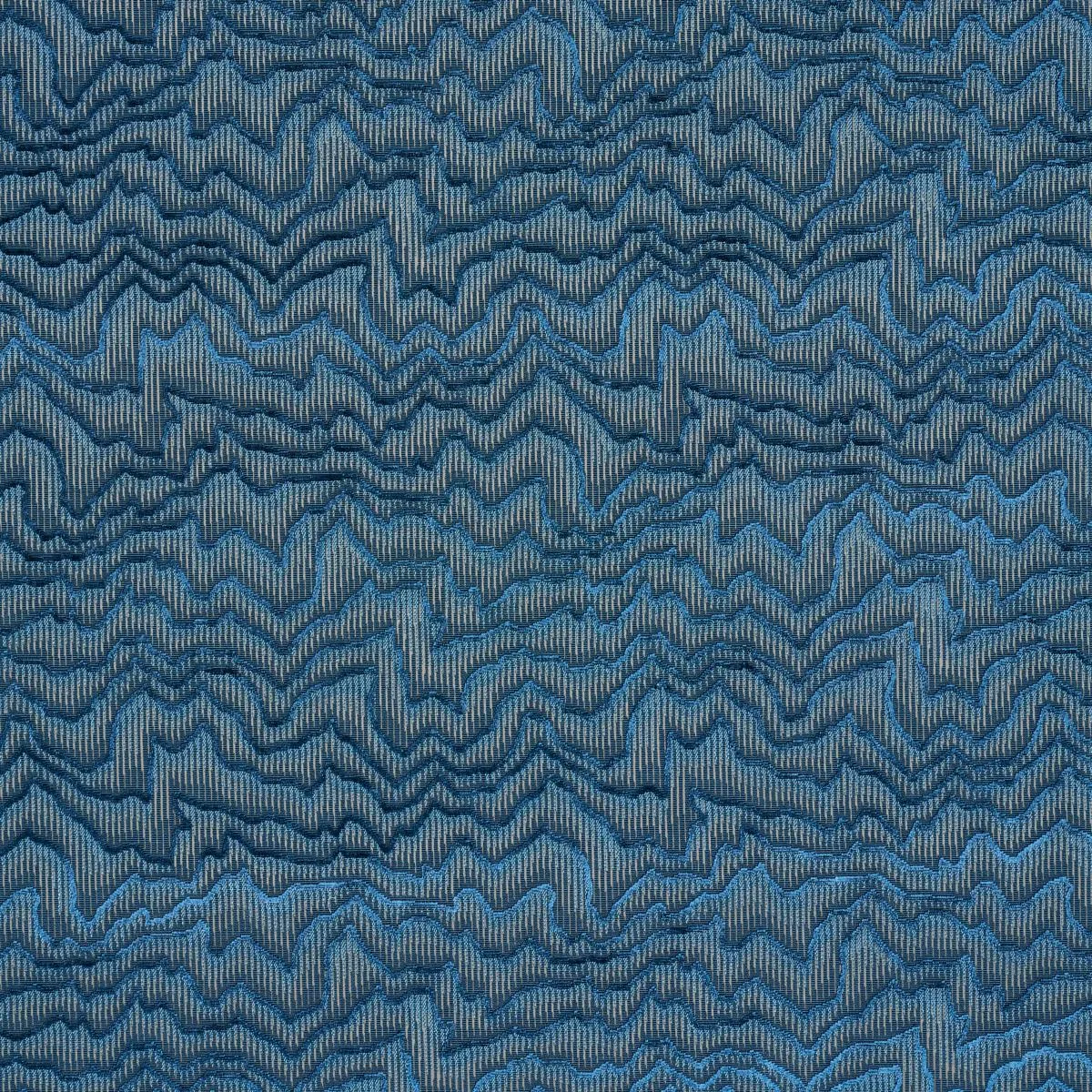Schumacher 83022 Zambezi Velvet Slate Blue fabric swatch