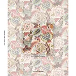 Schumacher 173525 Zanzibar Linen Print Pink fabric swatch
