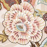 Schumacher 173525 Zanzibar Linen Print Pink fabric swatch
