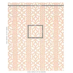 Schumacher 175747 Zanzibar Trellis Coral fabric swatch