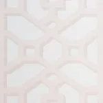 Schumacher 175743 Zanzibar Trellis Matte Blush fabric swatch