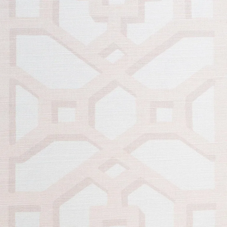 Schumacher 175743 Zanzibar Trellis Matte Blush fabric swatch