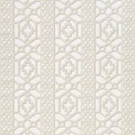 Schumacher 175744 Zanzibar Trellis Matte Sand fabric swatch