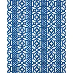 Schumacher 175749 Zanzibar Trellis Navy fabric swatch